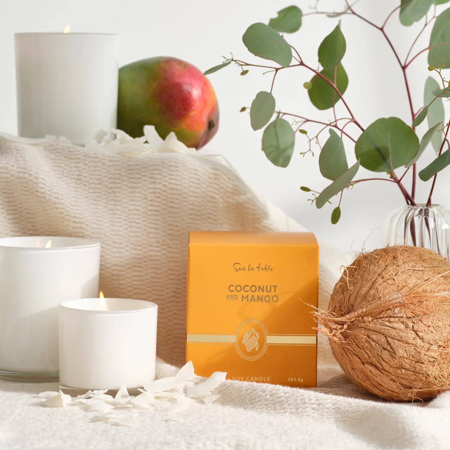 Sur La Table Coconut & Mango Candle