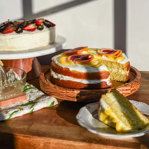 Sur La Table Marble Rotating Cake Stand