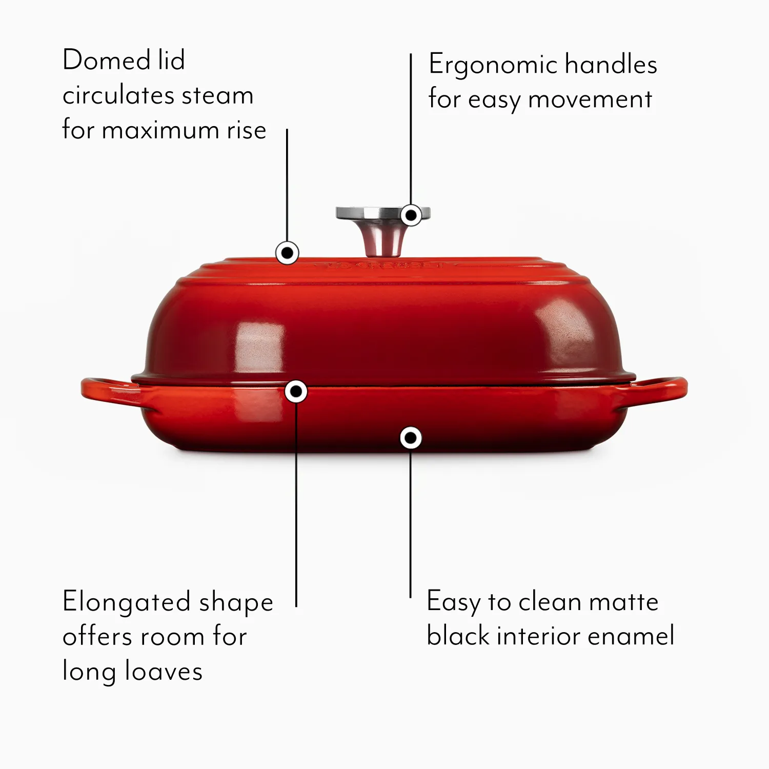 Le Creuset Signature Oval Bread Oven, 1.5 qt.