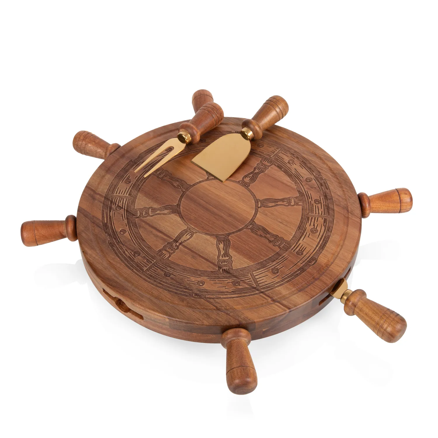 Picnic Time Helsman Lazy Susan Cheese Board