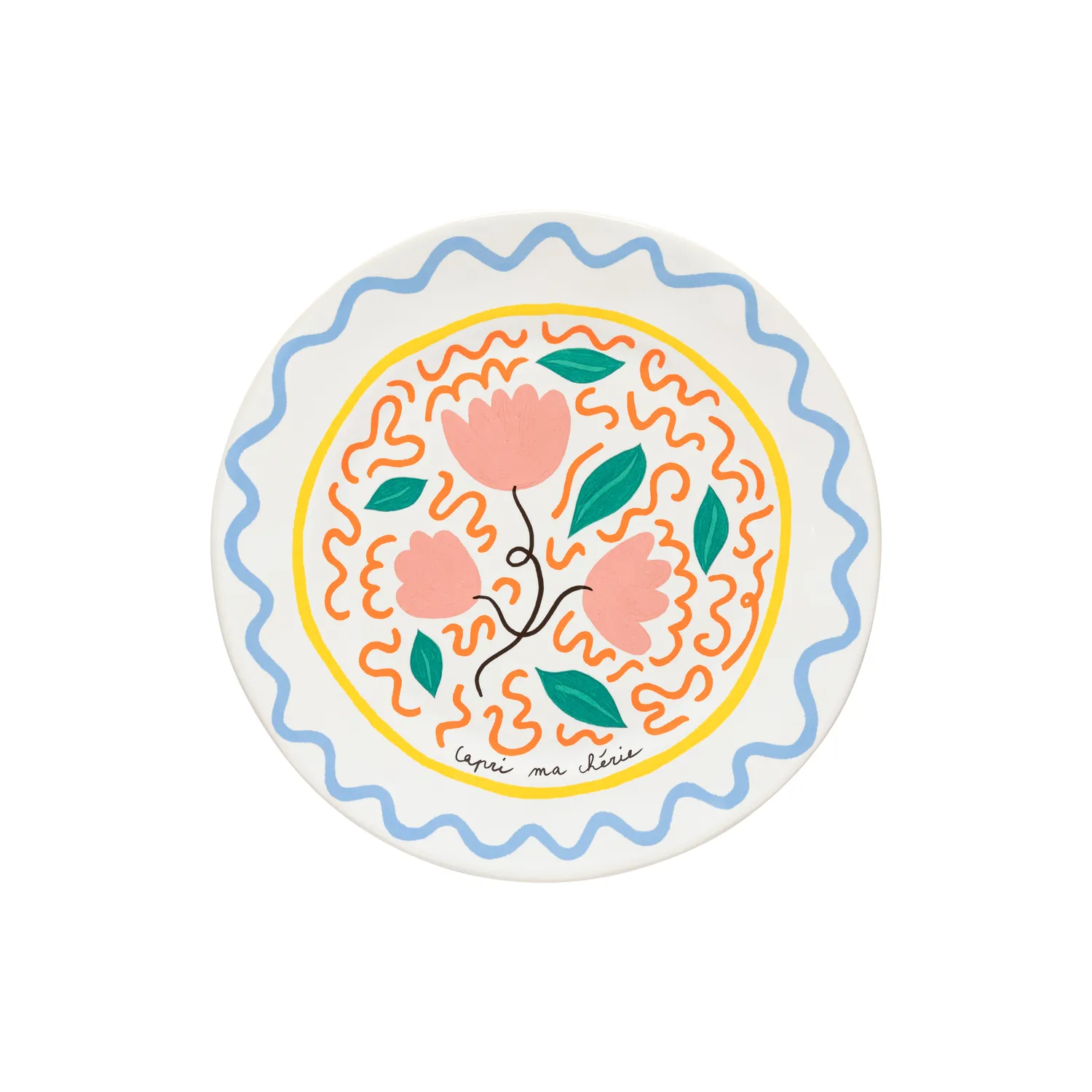 Costa Nova Summer Bliss Tulip Dinner Plates, Set of 6
