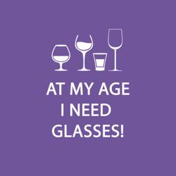 “At My Age I Need Glasses” Paper Cocktail Napkins