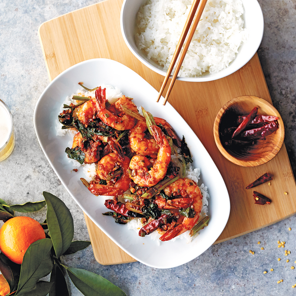 Wok-Fried Spicy Sichuan-Style Shrimp