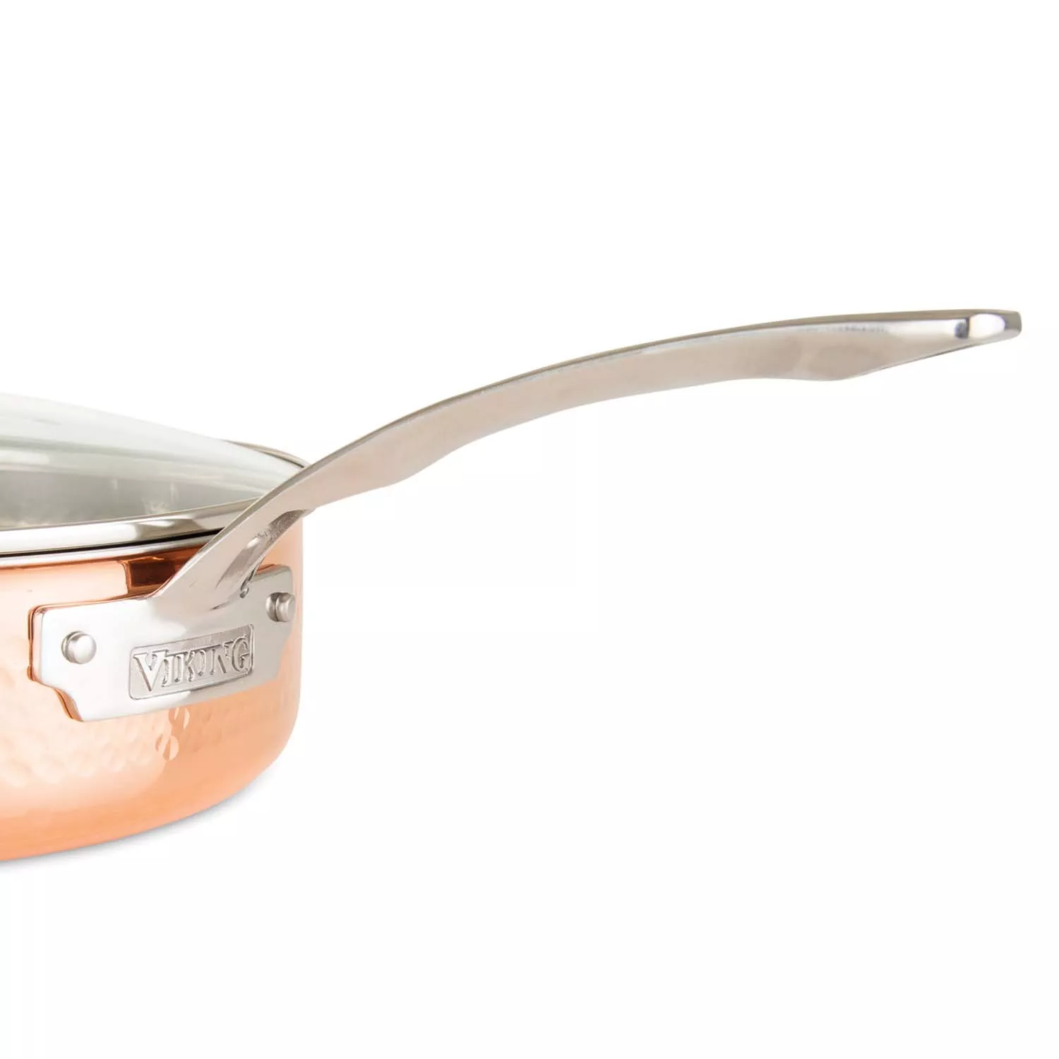 Viking Copper Clad 3-Ply Hammered 10-Piece Cookware Set