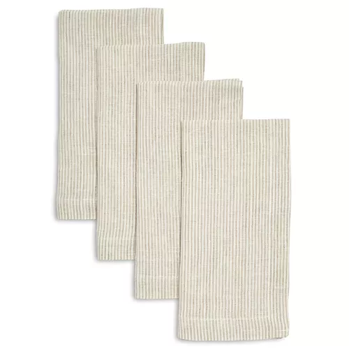 Sur La Table Pinstripe Linen Napkins, Sets of 4