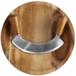 Cole & Mason Ashden Mezzaluna with Acacia Wood Board This is the best kitchen tool I