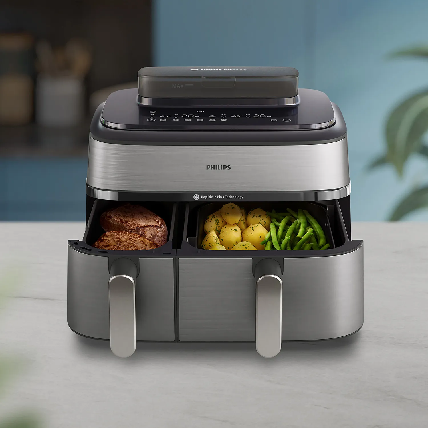 Philips 5000 Series Dual-Basket Airfryer with Steam