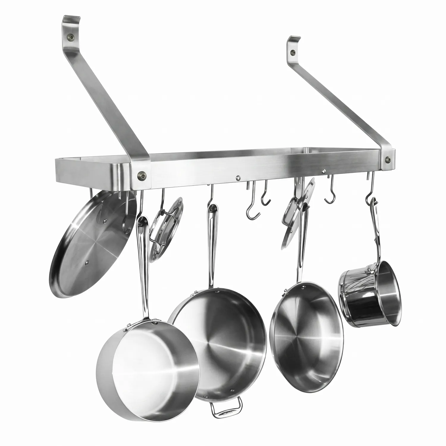 Enclume Gourmet Stainless Steel Bookshelf Wall Racks