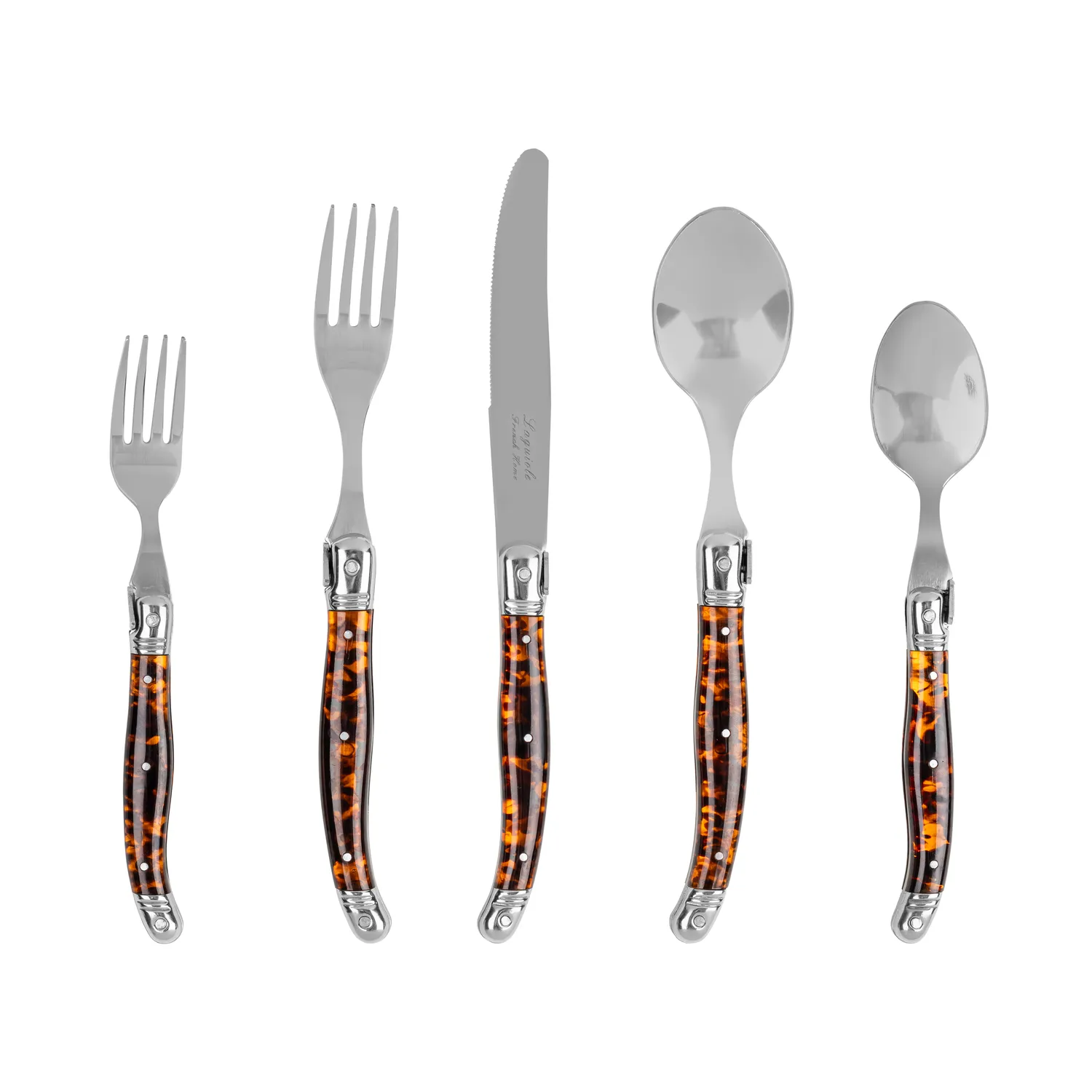 French Home Laguiole Stainless Steel Flatware, 20-Piece Set
