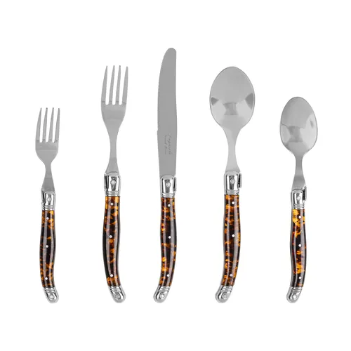 French Home Laguiole Stainless Steel Flatware, 20-Piece Set