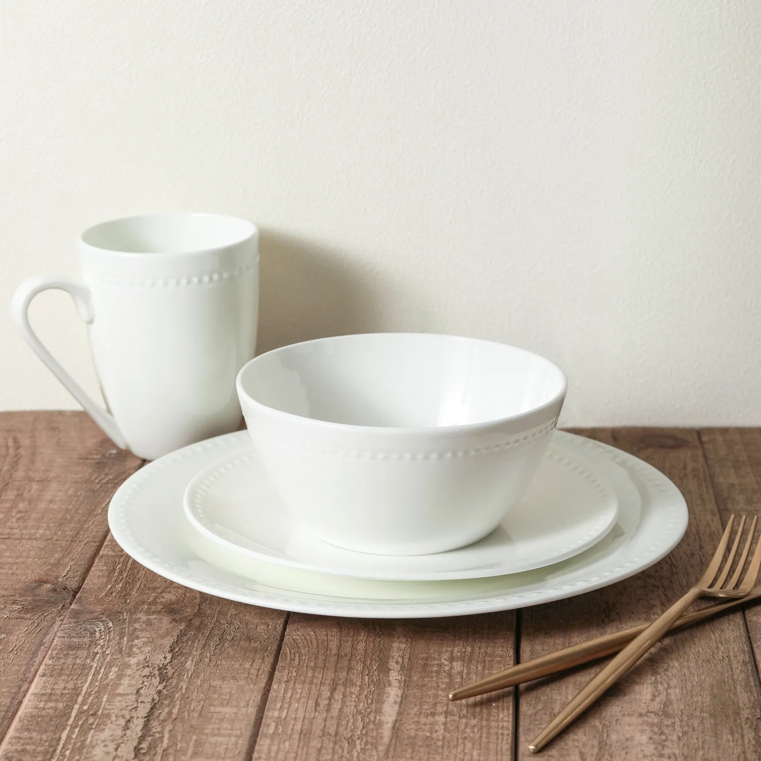 Stone Lain Ava Bone China 16-Piece Dinnerware Set