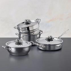 Ruffoni Opus Prima Hammered Stainless Steel 7-Piece Cookware Set