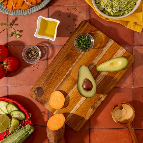 Teakhaus Set of 3 Cutting Boards with Stand