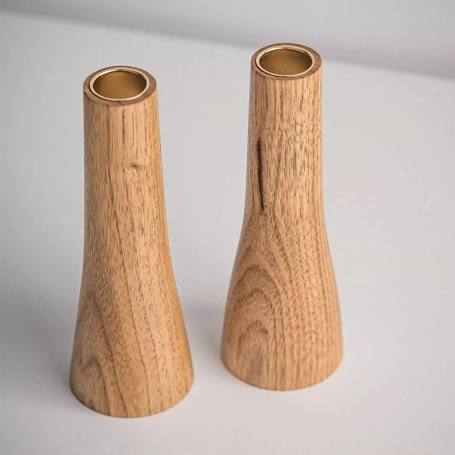 Le Tenon et la Mortaise Wood Pilgrim Candle Holder