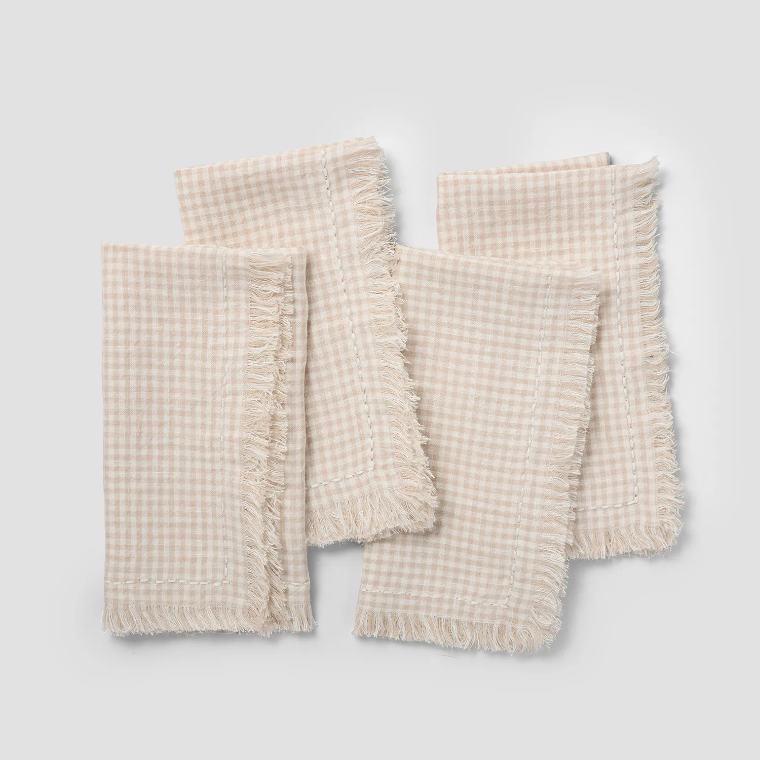 Sur La Table Gingham Linen Napkins, Set of 4