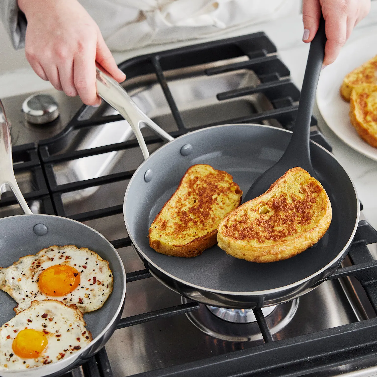 GreenPan Stainless Steel Valencia Pro Ceramic Nonstick 10-Piece Cookware Set