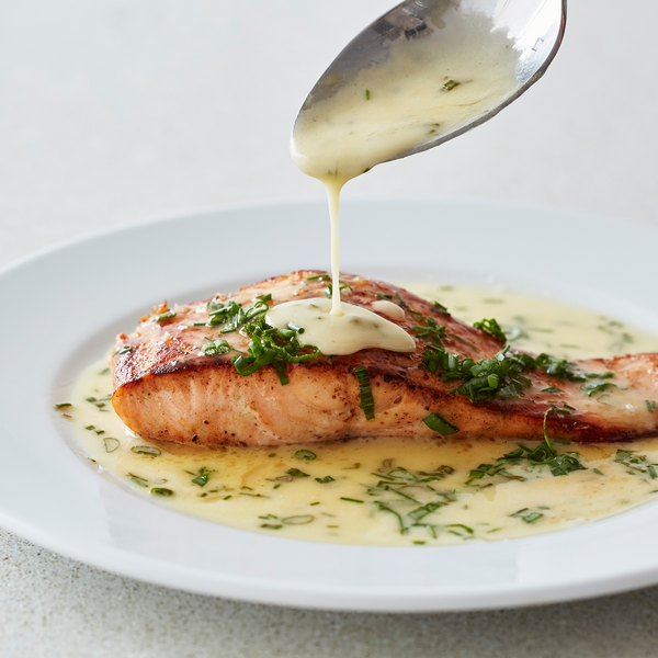 Seared Salmon with a Lemon-Chive Beurre Blanc