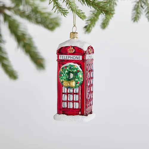 Sur La Table Phone Booth Ornament