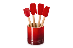 Le Creuset Peche 5-Piece Crock & Tool Set