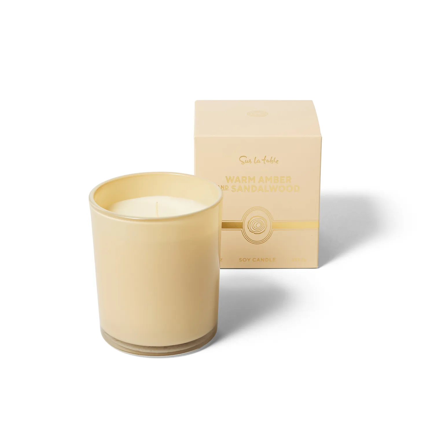 Sur La Table Warm Amber and Sandlewood Candle