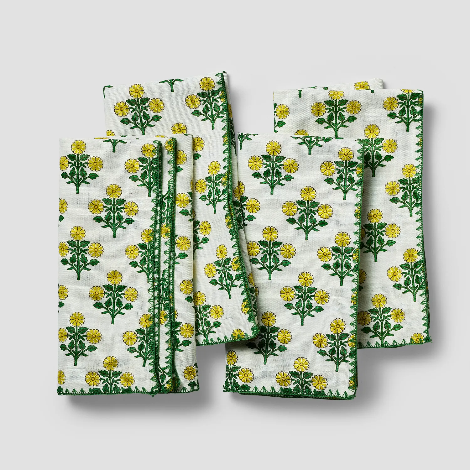 Sur La Table Citrus Bloom Floral Napkins, Set of 4