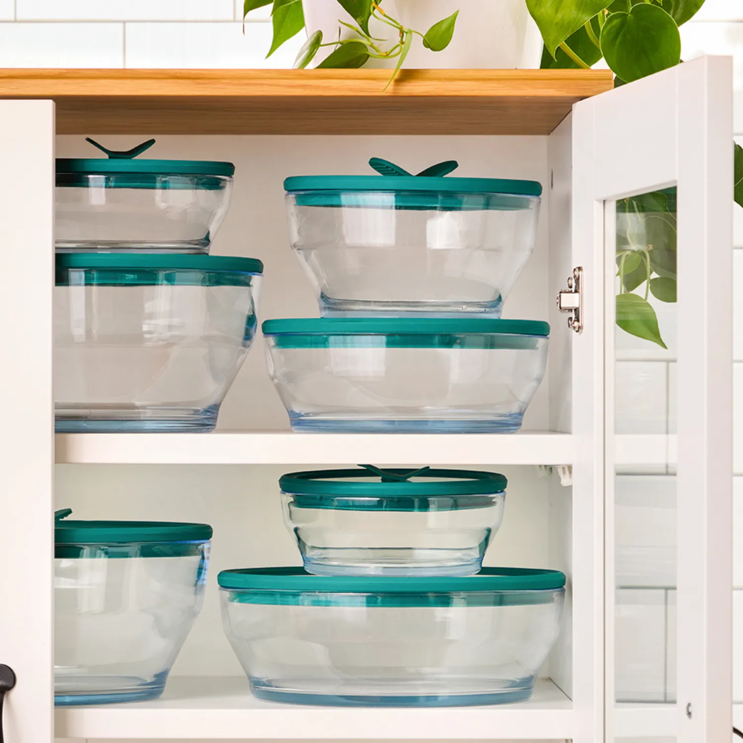 Anyday Microwave 8-Piece Round Glass Dish Set