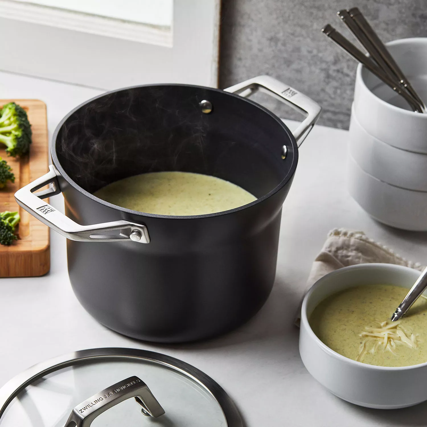 Zwilling Motion Hard-Anodized Aluminum Nonstick Soup Pot, 4 qt.