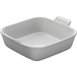 Le Creuset Heritage Square Baker, 9", White Deep dish