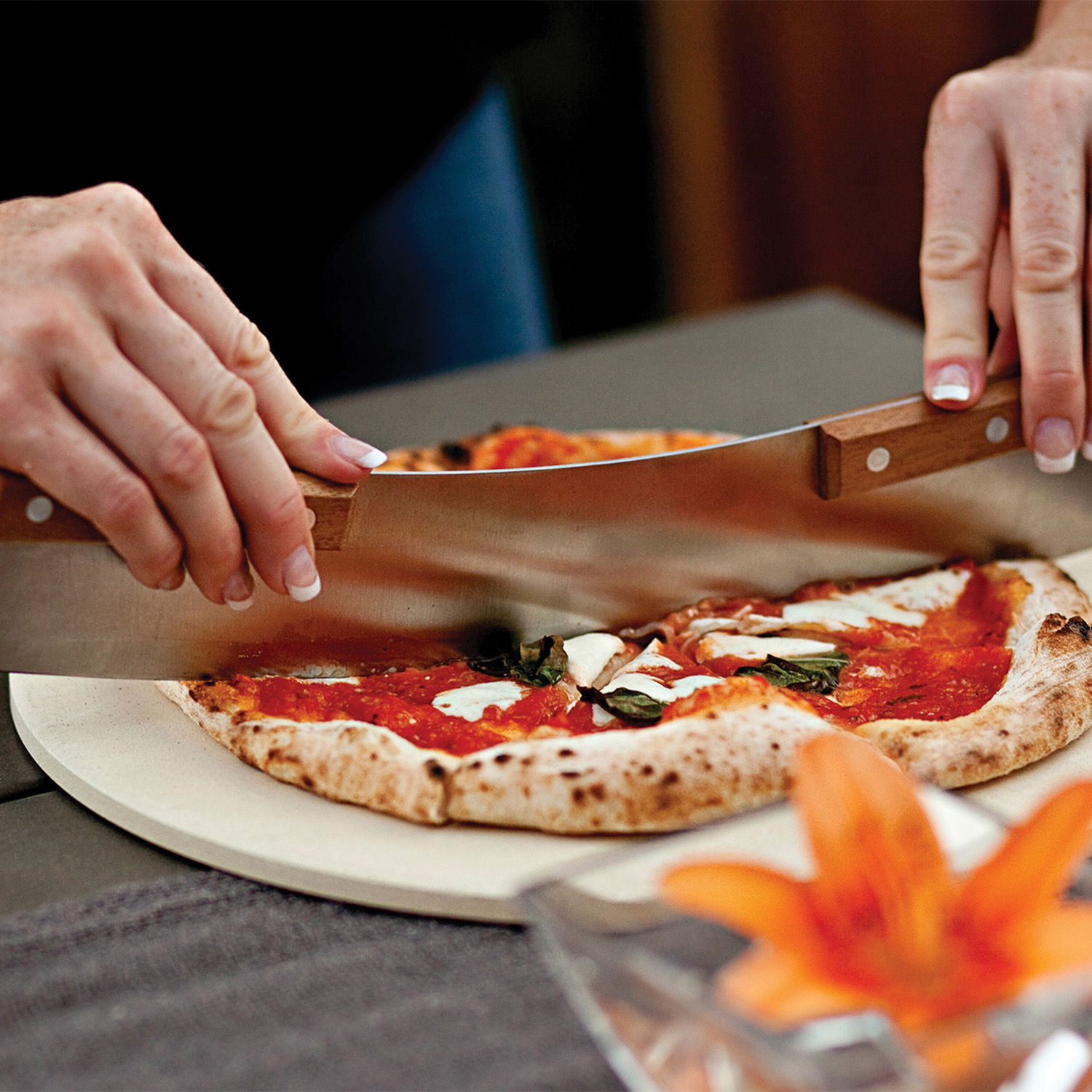 Outset Pizza Peel & Rocking Cutter Set