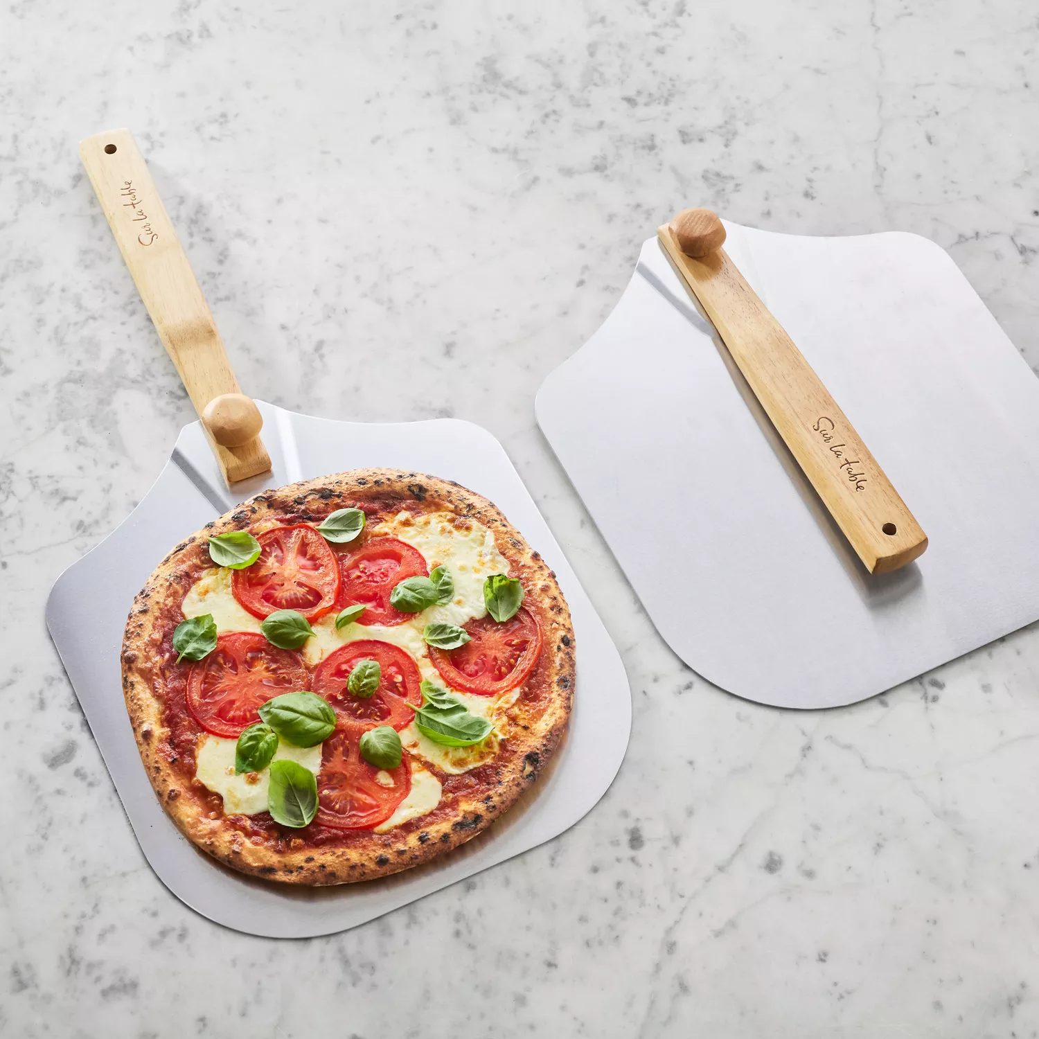 Sur La Table Folding Pizza Peel and Recipe Book Set