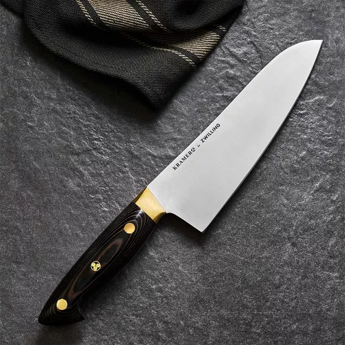 Bob Kramer 7&#34; Carbon Steel Santoku Knife by Zwilling J.A. Henckels