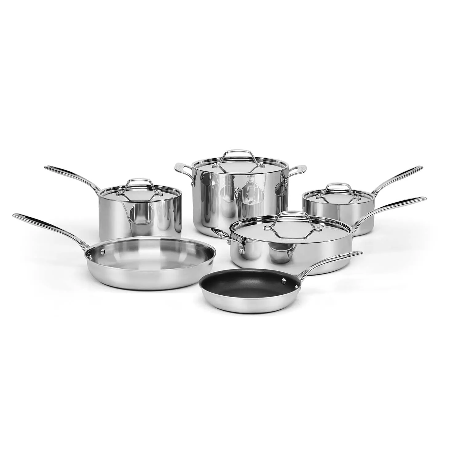 Cuisinart Chef’s Classic Stainless Steel 10-Piece Cookware Set