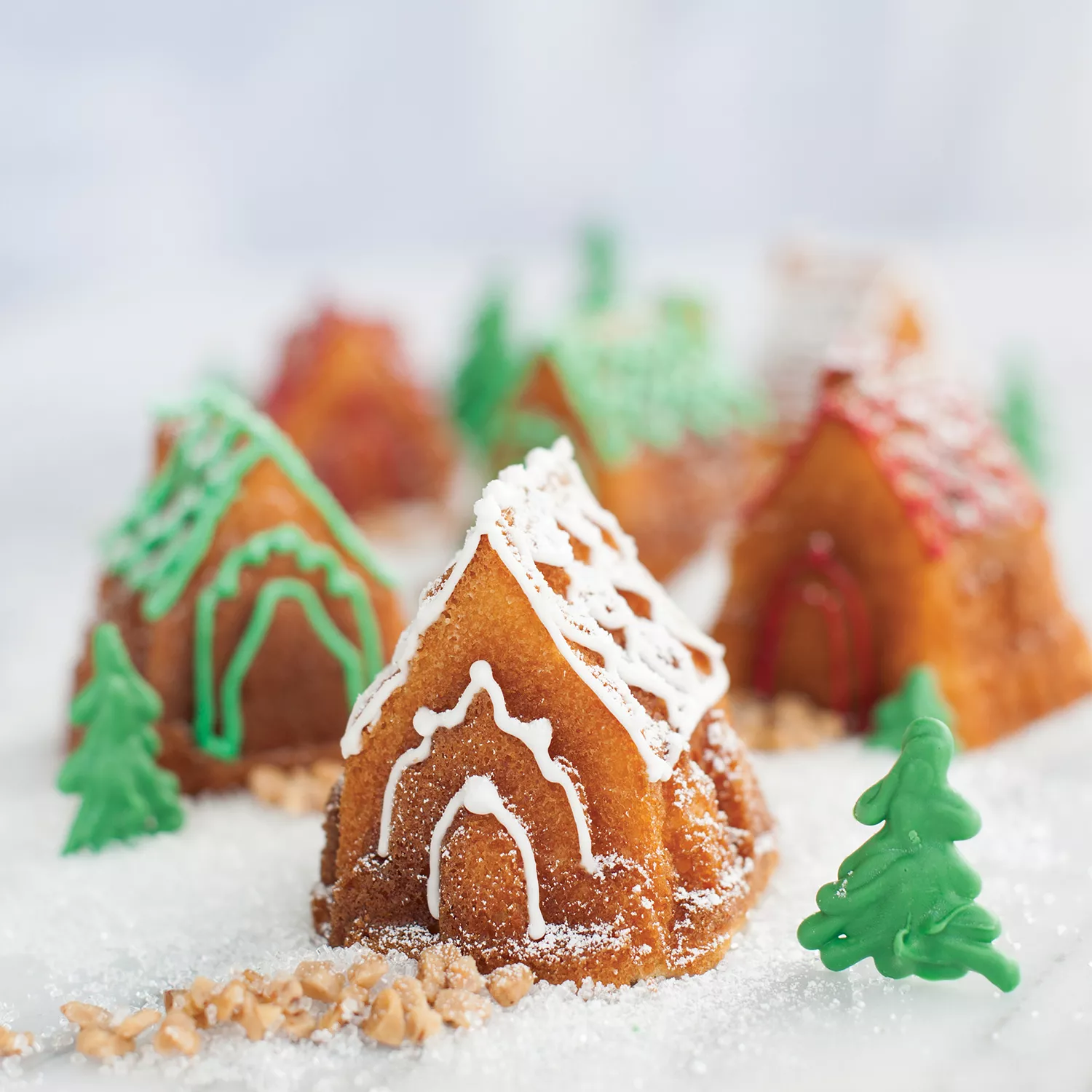 Nordic Ware Christmas Mini Muffin Pan Bakeware Four patterns Cake Pan  Holiday