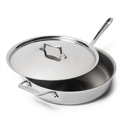 All-Clad D5 Brushed Stainless Steel Sauté Pan Finally Great Cookware