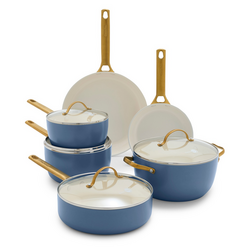 GreenPan Reserve 10-Piece Cookware Set Sky Blue Heaven