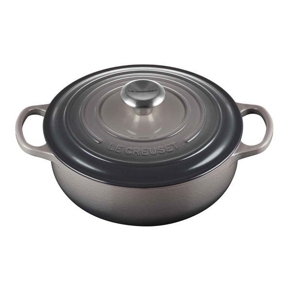 Le Creuset Signature Round Sauteuse with Lid, 3.5 qt.