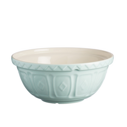 Mason Cash Mixing Bowl, Powder Blue Was looking for a non-plastic bowl option that was safe to for putting in the oven at low temps to let bread rise