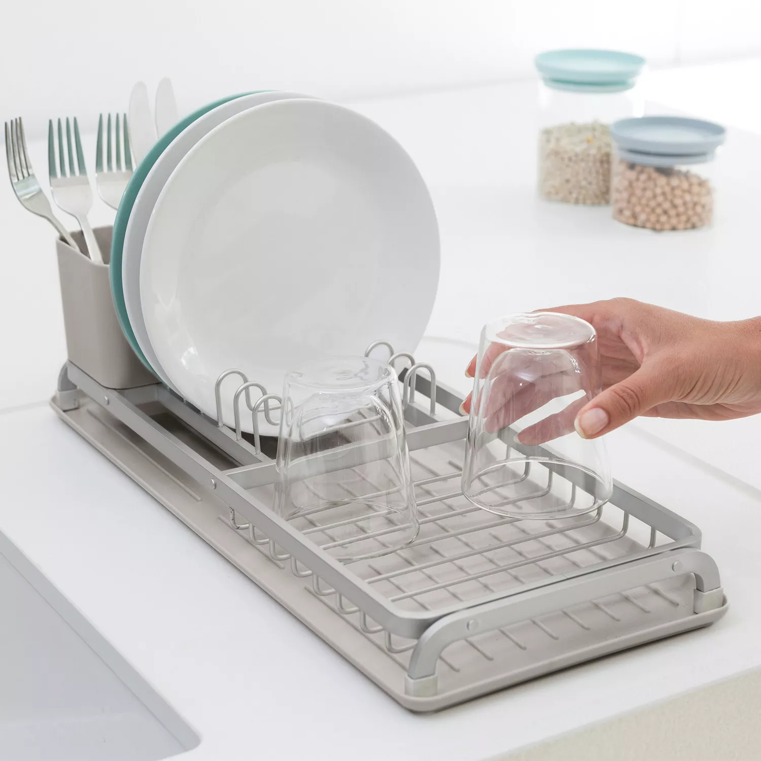 Brabantia Sinkside Compact Dish Drying Rack