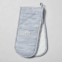 Sur La Table Chambray Double-Ended Oven Mitt