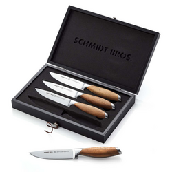 Schmidt Brothers Cutlery Bonded Teak Jumbo Steak Knives, Set of 4 Surpassed our expectations