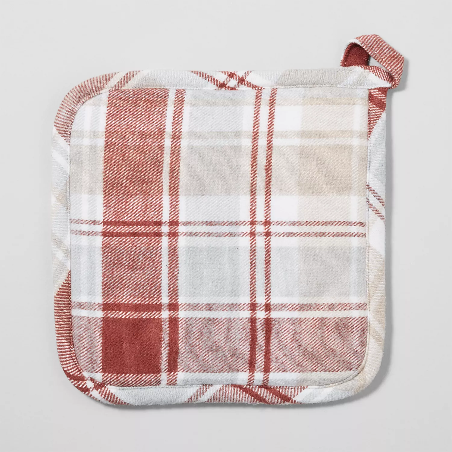 Plaid Spoon Cutting Board Pot Holder Set — Ma & Pa's