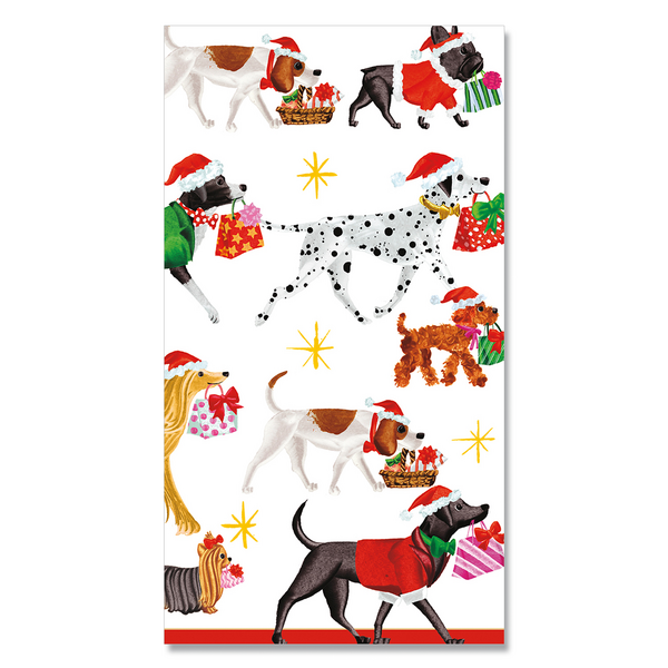 Christmas Delivery Dog Paper Guest Napkins, Set of 15