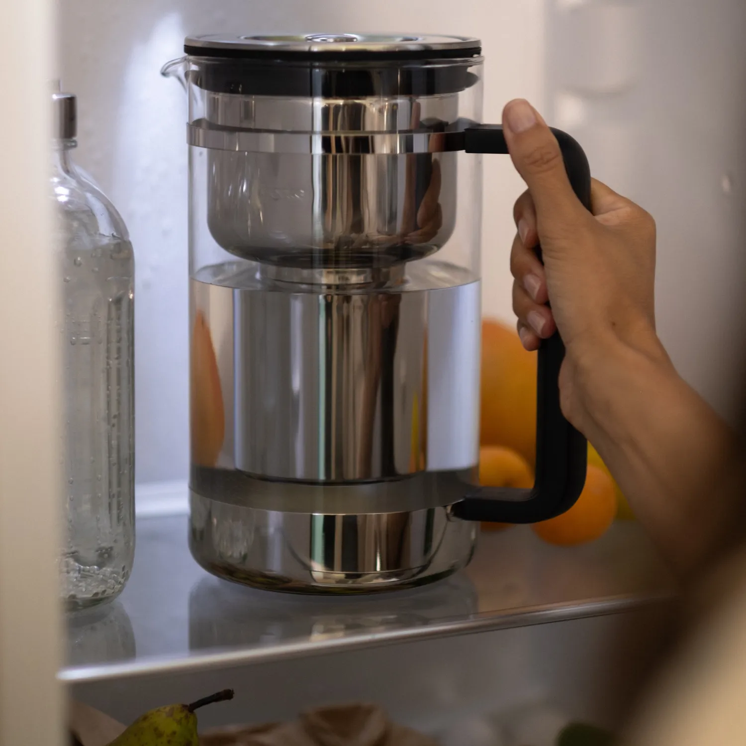 Aarke Glass Water Purifier Pitcher, 1.7L