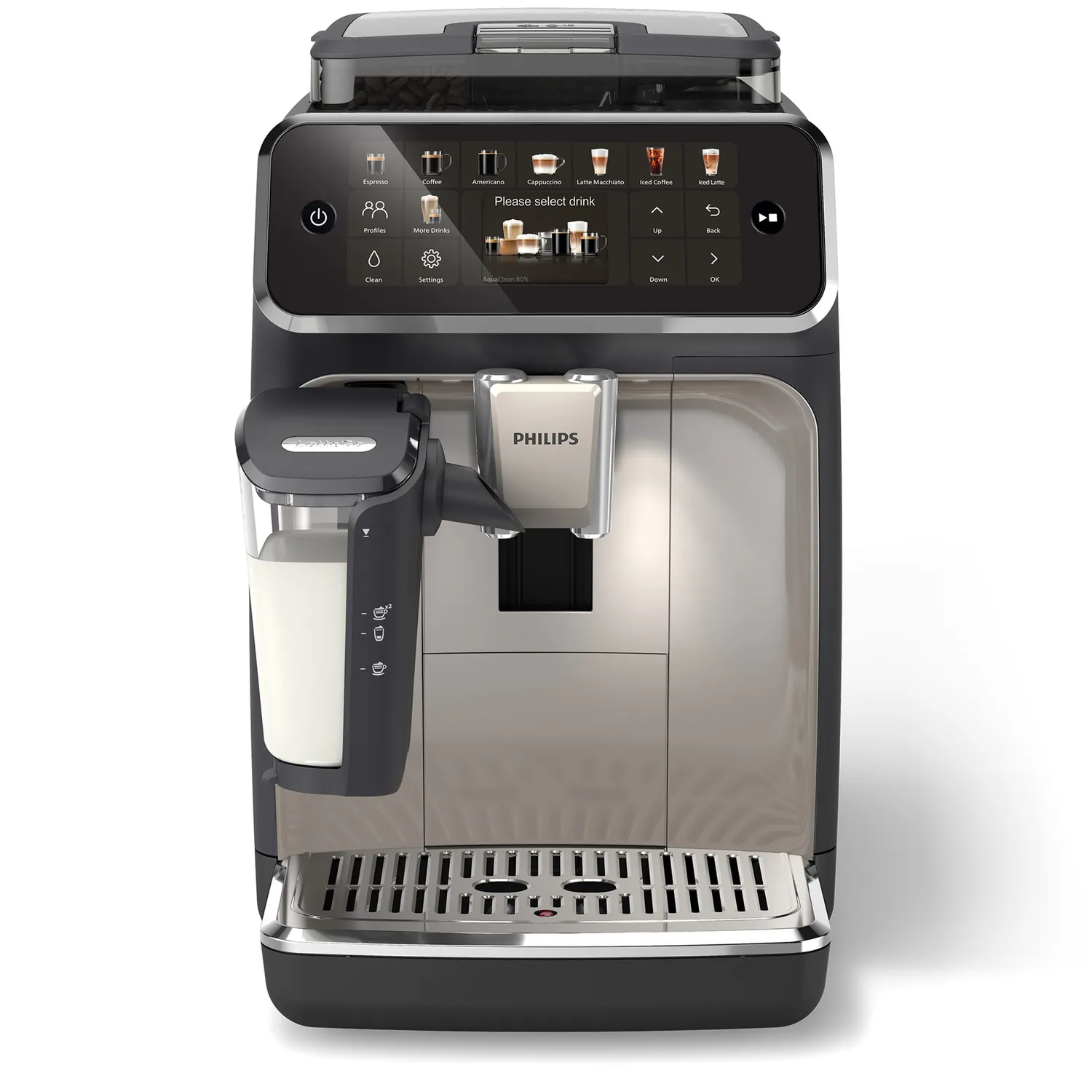 Philips 5500 Series Fully Automatic Espresso Machine with LatteGo Milk Frother
