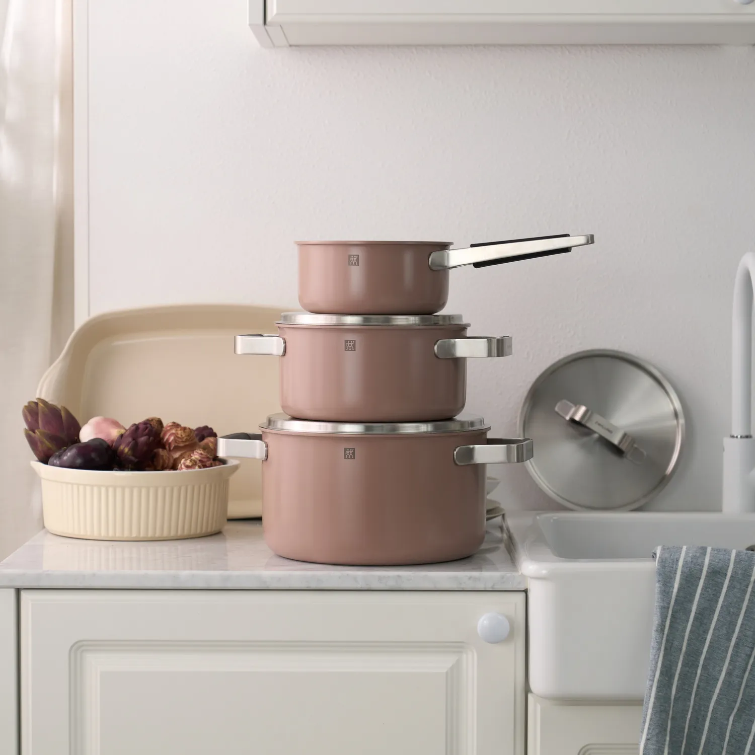Zwilling Pure Stainless Steel 6-Piece Cookware Set