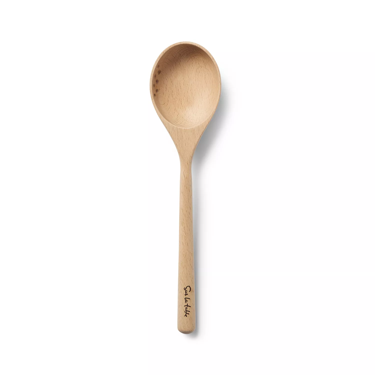 Sur La Table Beechwood Straining Spoon