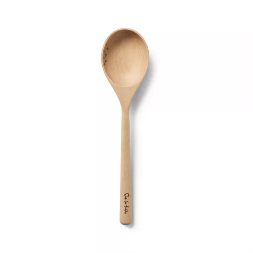Sur La Table Beechwood Straining Spoon