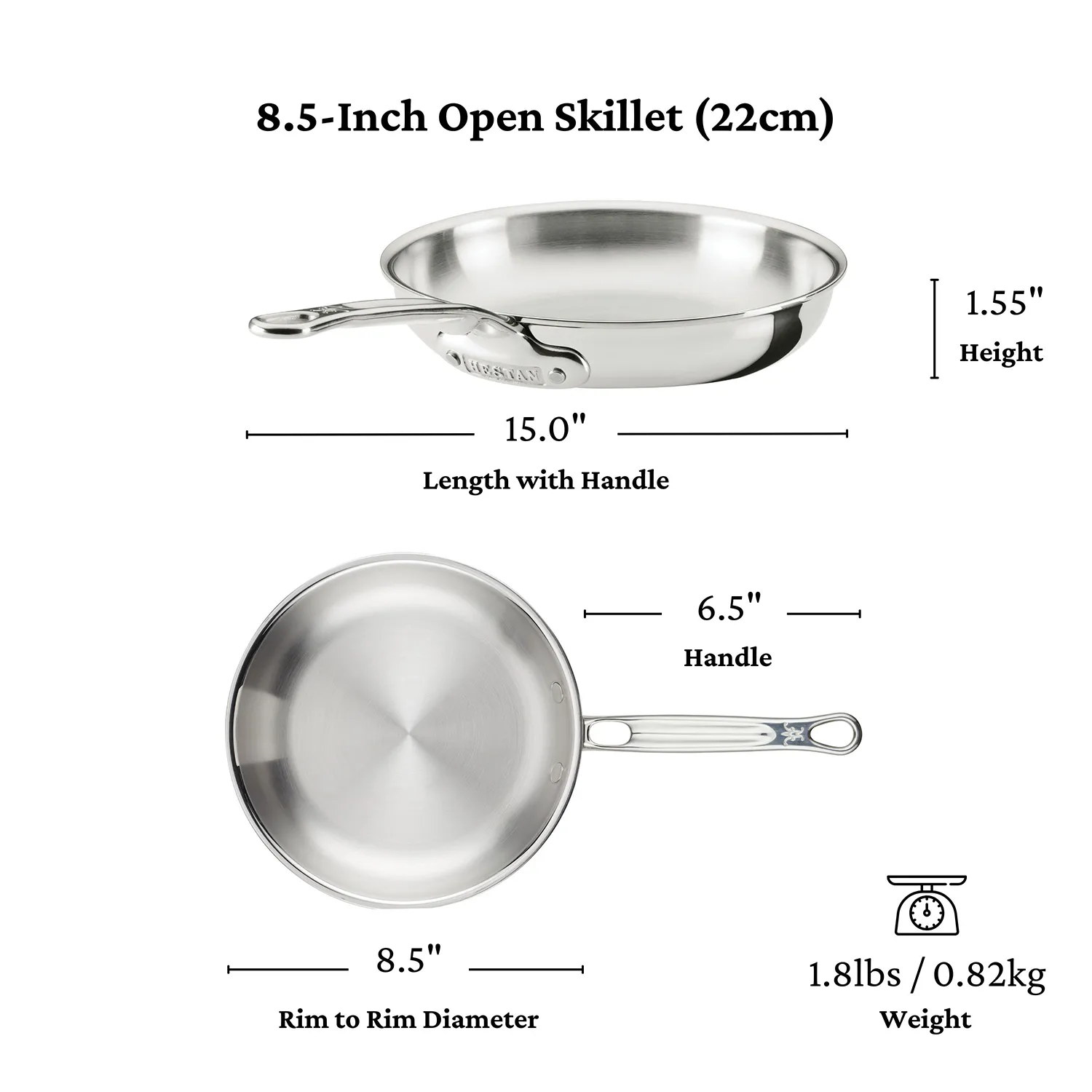 Hestan ProBond Luxe Stainless Steel Skillet