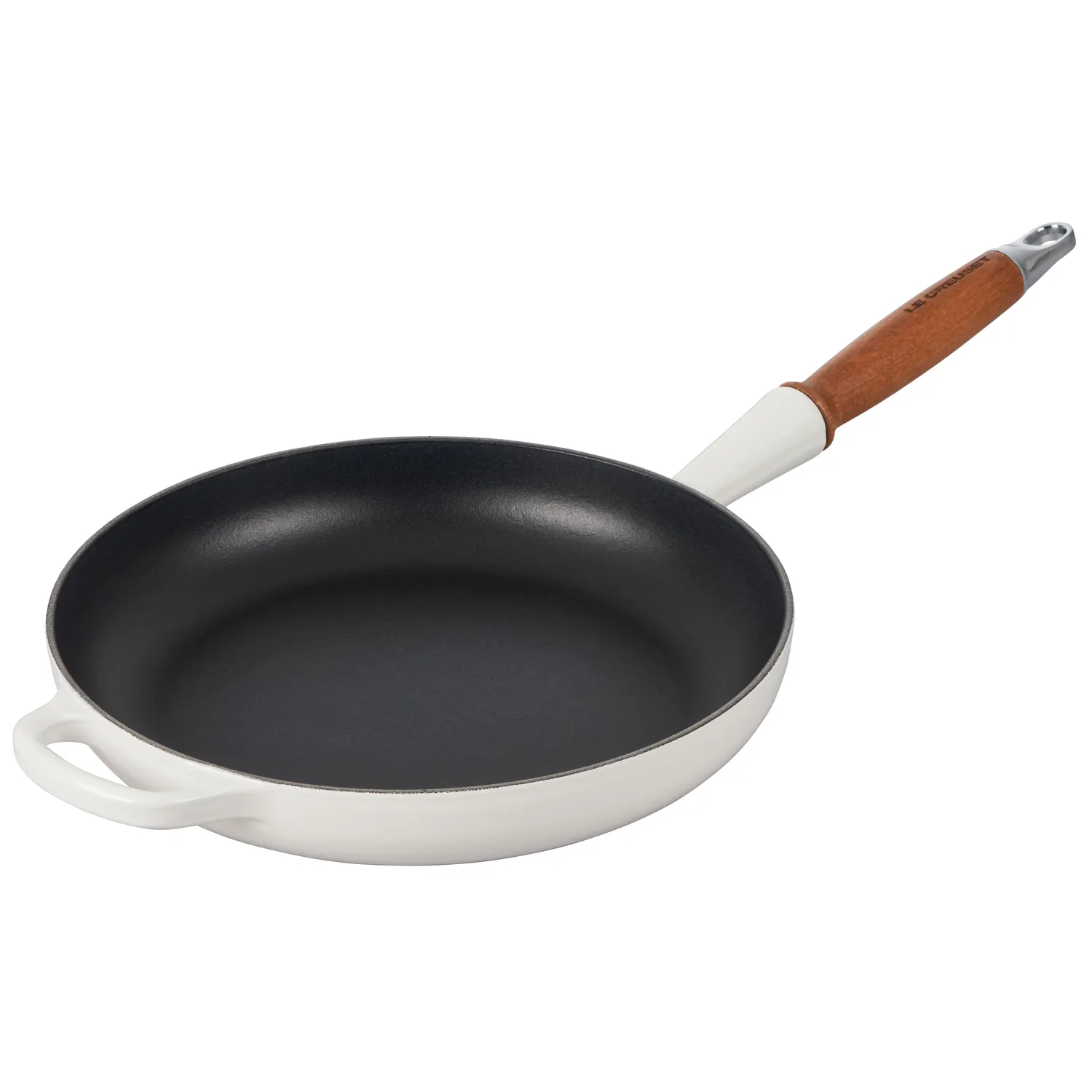 Le Creuset Enameled Cast Iron Alpine Wood Handled Skillet, 10.25"