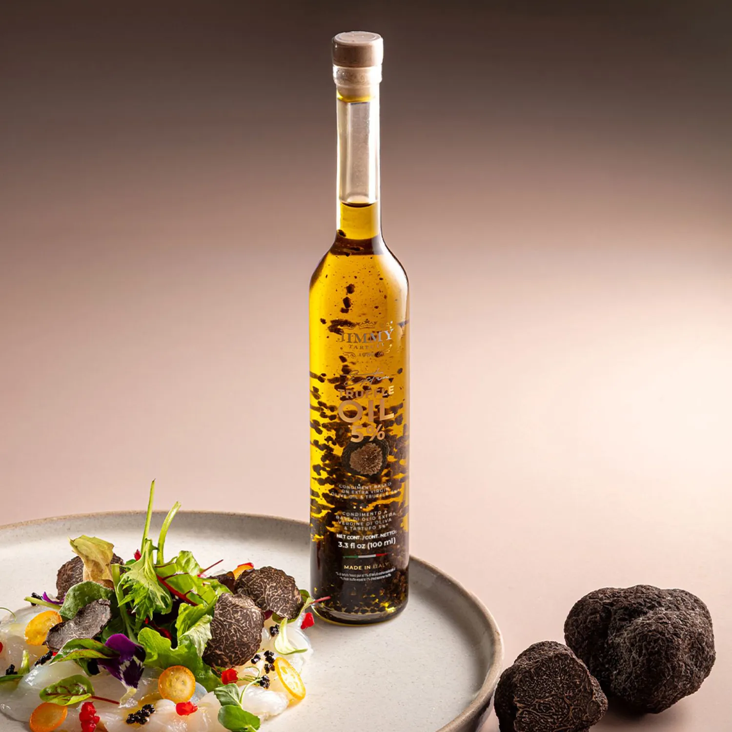 Jimmy Tartufi Black Truffle-Infused Extra Virgin Olive Oil